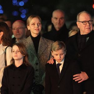 Le Prince Albert II de Monaco, la Princesse Charlène de Monaco, le Prince Héréditaire Jacques et la Princesse Gabriella assistent à la cérémonie de la Sainte Dévote à Monaco, Monaco le 26 janvier 2026 Photo by Jean-Charles Vinaj/ABACAPRESS.COM