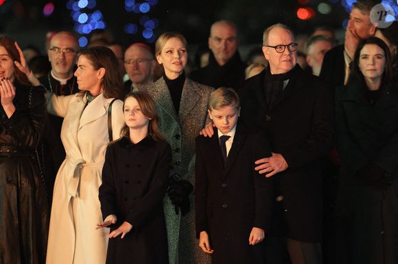 Le Prince Albert II de Monaco, la Princesse Charlène de Monaco, le Prince Héréditaire Jacques et la Princesse Gabriella assistent à la cérémonie de la Sainte Dévote à Monaco, Monaco le 26 janvier 2026 Photo by Jean-Charles Vinaj/ABACAPRESS.COM