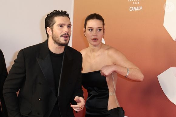 François Civil et Adèle Exarchopoulos -  Photocall de la 50ème édition de la cérémonie des César à l'Olympia à Paris, France, le 28 février 2025 © Dominique Jacovides - Olivier Borde / Bestimage