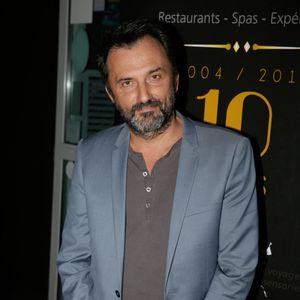 Frederic Lopez participe à la soirée de célébration du 10ème anniversaire de Dans Le Noir ? au restaurant 'Dans le Noir ?' à Paris, France, le 14 juillet 2014. Photo par Jerome Domine/ABACAPRESS.COM