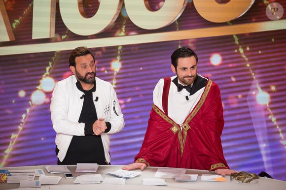 Récemment, il avait fait part de sa tristesse lors de la fermeture de la chaine C8 et avait tenu à adresser un message à Cyril Hanouna et ses équipes.
Exclusif - Cyril Hanouna et Camille Combal - 1000ème de l'émission "Touche pas à mon poste" (TPMP) en prime time sur C8 à Boulogne-Billancourt le 27 avril 2017. (no web - No Blog pour suisse et Belgique)