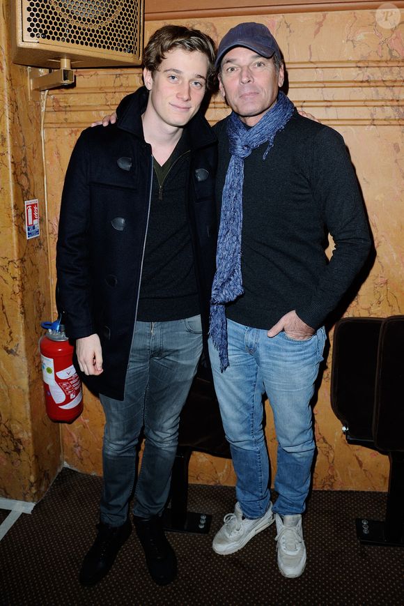 Laurent Baffie et son fils Benjamin Baffie assistent à la présentation du programme théâtral du debut d'année 2016 au théâtre Le Palace a Paris, France le 30 Novembre 2015. Photo by Aurore Marechal/ABACAPRESS.COM