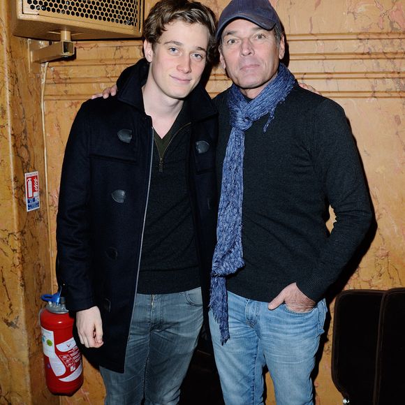 Laurent Baffie et son fils Benjamin Baffie assistent à la présentation du programme théâtral du debut d'année 2016 au théâtre Le Palace a Paris, France le 30 Novembre 2015. Photo by Aurore Marechal/ABACAPRESS.COM