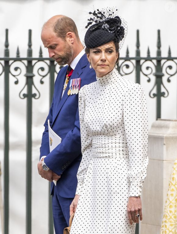 Londres, Royaume-Uni – Des membres de la famille royale et des politiciens assistent à un service de remerciement pour célébrer le 80ᵉ anniversaire du Jour de la Victoire en Europe (VE Day) à l’abbaye de Westminster.