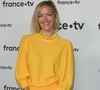 Elle présente "Télématin" le week-end et officie comme joker de Julian Buger au JT de 13 heures sur France 2
Maya Lauqué au photocall pour la conférence de presse de rentrée de France TV à la Grande Halle de la Villette à Paris, France, le 6 juillet 2022. © Coadic Guirec/Bestimage