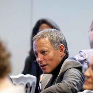 Marc-Olivier Fogiel - G.Attal lance sa fondation "Faire Face", contre le harcèlement scolaire, au Philanthro-Lab à Paris, le 6 novembre 2024. 
© Dominique Jacovides / Bestimage