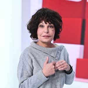 Exclusif - Isabelle Mergault - Enregistrement de l'émission Vivement Dimanche présentée par M.Drucker au Pavillon Gabriel à Paris le 9 janvier 2024. Diffusion sur France 3 le 14/01/2024.