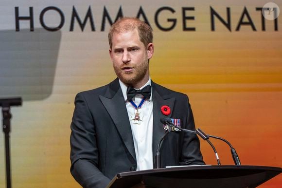 C’est ce vendredi 5 décembre 2025, lors du 65e déjeuner annuel de Noël du Conseil des entreprises britanno-américaines à Santa Monica...

Le prince Harry prononce un discours lors du dîner hommage national de True Patriot Love à Toronto, le jeudi 6 novembre 2025.  The Canadian Press/ABACAPRESS.COM//Eduardo Lima