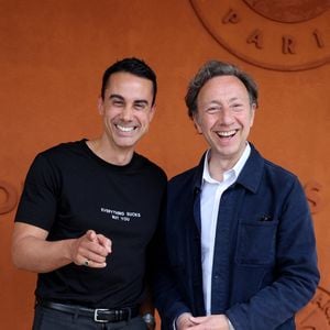 Stéphane Bern et son compagnon Yori Bailleres au village lors des Internationaux de France de Tennis de Roland Garros 2025. Paris, le 29 mai 2025.
© Moreau/Jacovides/Bestimage