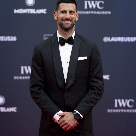 Le 20 avril 2026, Madrid, Madrid, Espagne : MADRID, ESPAGNE - 20 AVRIL : Novak Djokovic assiste au tapis rouge de la soirée des Laureus World Sport Awards 2026 au Palacio De Cibeles le 20 avril 2026 à Madrid, Espagne. (Crédit image : © Alberto Gardin/ZUMA Press Wire)