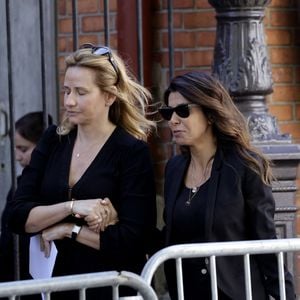 Reem Kherici - Arrivées aux obsèques de Nadia Farès en l'église Saint-Jean-de-Montmartre à Paris, le 24 avril 2026. N.Farès est décédée le 17 avril 2026 quelques jours après un "incident cardiaque" survenu le 12 avril 2026 dans la piscine du complexe sportif, Blanche (9ème). Dominique Jacovides - Olivier Borde / Bestimage