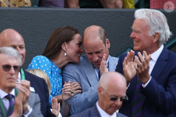Le prince William et Catherine (Kate) Middleton dans les tribunes du tournoi de Wimbledon le 5 juillet 2022.
©Mirrorpix / Bestimage