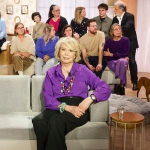 Exclusif - Amanda Lear sur plateau de l'émission "Animalement Vôtre" présentée par B.Montiel et diffusée le 4 janvier 2026 sur France 3, à Paris, France, le 3 décembre 2025. © Jack Tribeca/Bestimage