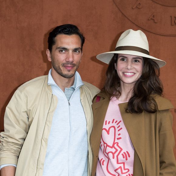 Louise Monot et son compagnon Samir Boitard au village lors des internationaux de tennis de Roland Garros à Paris, France, le 30 mai 2019. © Jacovides-Moreau/Bestimage