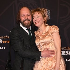 Julie Depardieu et Philippe Katerine sur le tapis rouge lors de leur arrivée à la 44e cérémonie des César du cinéma qui s'est tenue à la salle Pleyel à Paris, en France, le 22 février 2019. Photo by David Niviere/ABACAPRESS.COM