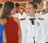Leonor d'Espagne va rejoindre une nouvelle frégate de la classe Álvaro de Bazán en service dans la marine espagnole depuis 2004, le Blas de Lezo, en tant qu’officier

La reine Letizia et la princesse Leonor d'Espagne assistent à une réception à bord du Juan Sebastian de Elcano à Panama City, le 4 mai 2025. Casa de S.M. El Rey via Bestimage