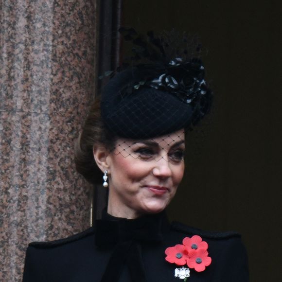 Catherine Kate Middleton, princesse de Galles honore les disparus des deux guerres mondiales lors de la cérémonie Remembrance Sunday ( Dimanche du souvenir ) au Cénotaphe à Londres - 10 November 2024. GOFF INF / BESTIMAGE