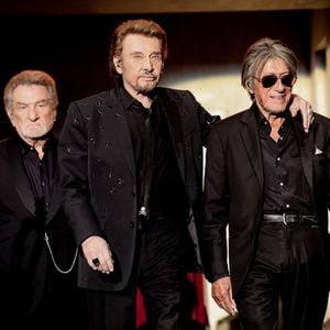 À entendre Eddy Mitchell, c’est son ami de toujours qui en est à l'origine 

Exclusif - Eddy Mitchell, Johnny Hallyday et Jacques Dutronc lors du concert des "Vieilles Canailles" à l'AccorHotel Arena à Paris le 24 juin 2017. © Andred / Bestimage