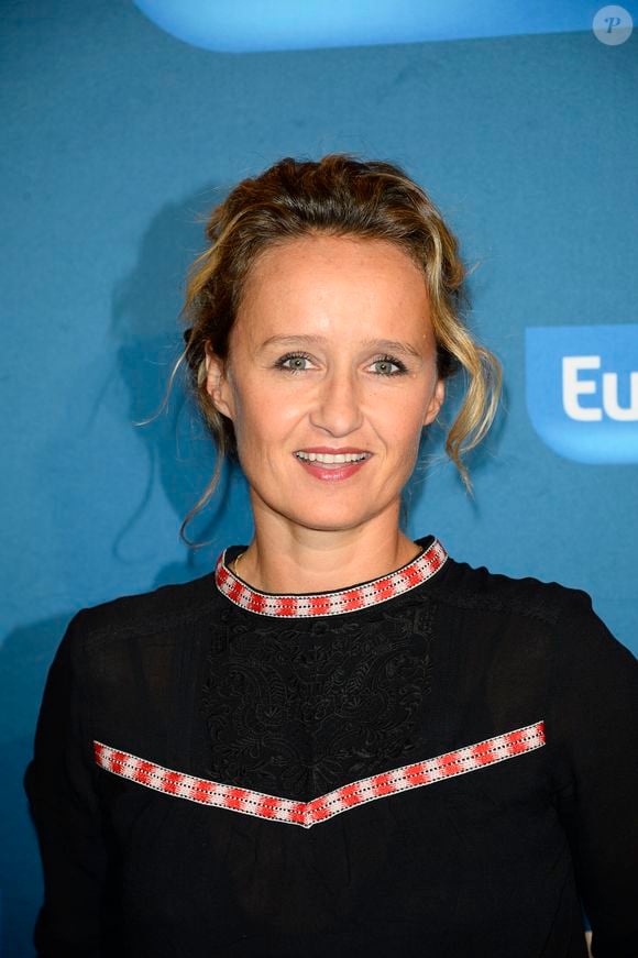 Caroline Roux - Conference de presse de rentree d'Europe 1 a l'Espace de la Mutualite a Paris. Le 4 septembre 2013. AGENCE / BESTIMAGE