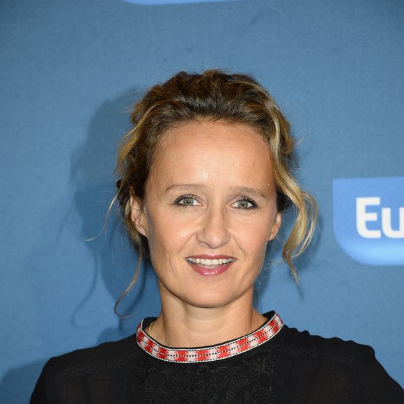 Caroline Roux - Conference de presse de rentree d'Europe 1 a l'Espace de la Mutualite a Paris. Le 4 septembre 2013. AGENCE / BESTIMAGE