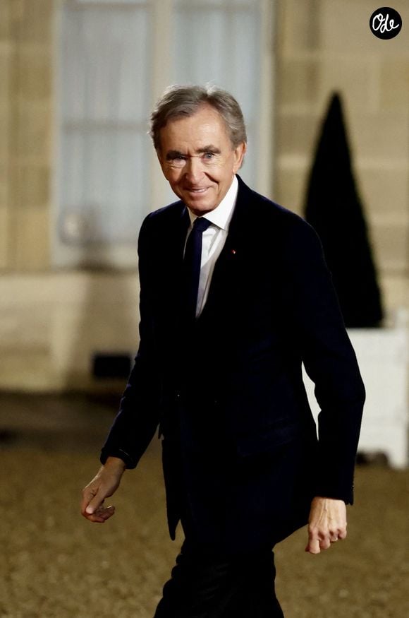 Bernard Arnault, Pdg de LVMH au palais de l'Elysée pour un dîner de travail  lors du sommet pour l'action sur l'intelligence artificielle à Paris le 10 février 2025.

© Dominique Jacovides / Bestimage