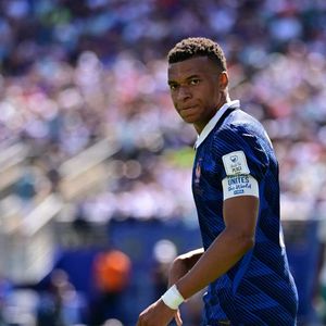 Le joueur français Kylian Mbappé lors du match France - Sénégal, comptant pour la première journée du groupe I de la Coupe du monde de la FIFA 2026, qui s'est déroulé au MetLife Stadium, dans le New Jersey le 16 juin 2026. © PsnewZ/Bestimage