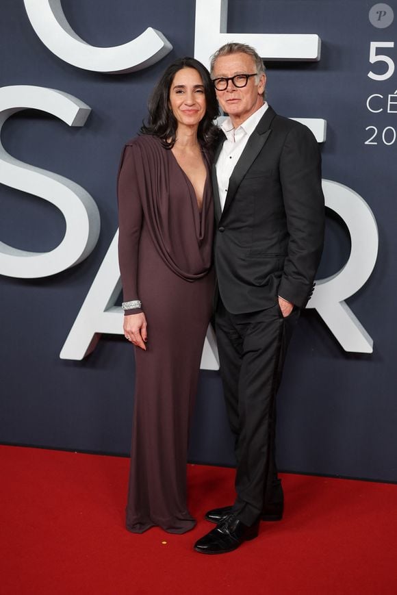 Franck Dubosc et sa femme Danièle au photocall de la 51ème cérémonie des César à l'Olympia à Paris, France, le 26 février 2025 © Borde-Jacovides/Bestimage