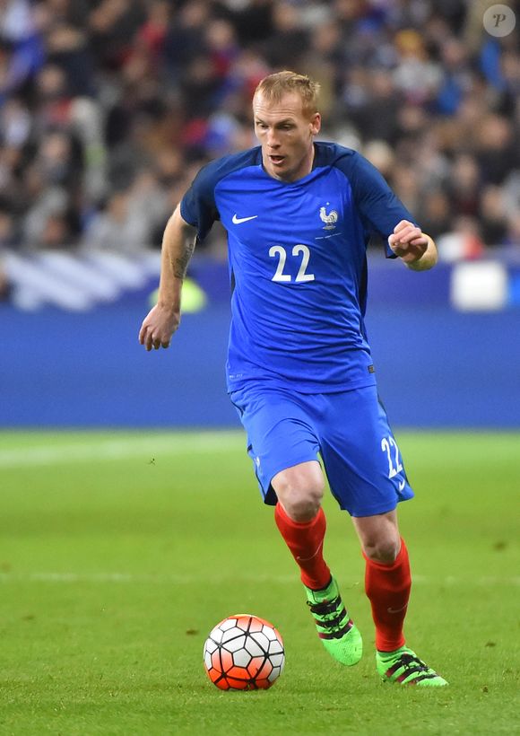 Le Français Jeremy Mathieu lors du match international amical de football, France vs Russie au Stade de France à Saint-Denis, banlieue de Paris, France le 29 mars 2016. La France s'est imposée 4-2. Photo by Christian Liewig/ABACAPRESS.COM