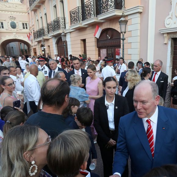 Prince Albert II of Monaco during the celebration of Prince Albert II of Monaco's 20 years on the throne, on the Palace square in Monte, Carlo, Monaco, on July 19, 2025. © Cyril Dodergny/Nice Matin/Bestimage