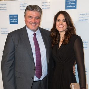 David Douillet et son épouse Vanessa Carrara assistent au gala ' Les Stethos D'Or 2019' au Four Seasons Hotel George V le 11 mars 2019 à Paris, France. Photo by Nasser Berzane/ABACAPRESS.COM
