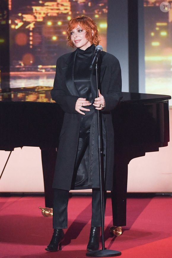 Mylene Farmer lors de la cérémonie d'ouverture du 78ème Festival de Cannes le 13 mai 2025, à Cannes, dans le sud de la France. Photo par Aurore Marechal/ABACAPRESS.COM