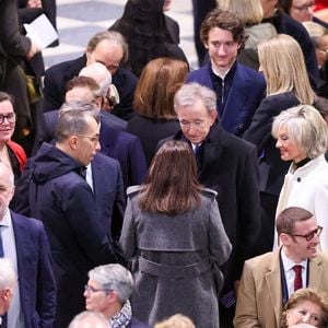 Bernard Arnault, sa femme Hélène Mercier-Arnault - Cérémonie de réouverture de la cathédrale Notre-Dame de Paris, le 7 décembre 2024.