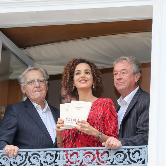 Bernard Pivot, président de l'académie Goncourt et Antoine Gallimard -  Le prix Goncourt est décerné à Leïla Slimani pour son deuxième roman "Chanson douce" au restaurant Drouant à Paris le 3 novembre 2016.
© CVS / Bestimage