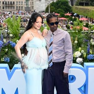 Rihanna et A$AP Rocky (ASAP) au photocall de la première du film Les Schtroumpfs au Mont des Arts à Bruxelles, le 28 juin 2025.

Photo : Jan De Meuleneir / Photonews / Bestimage