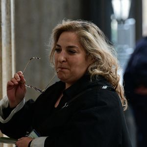 Marilou Berry - Arrivées au procès en diffamation de Coline Berry envers Jeane Manson au tribunal de Lyon. Le 7 mai 2024