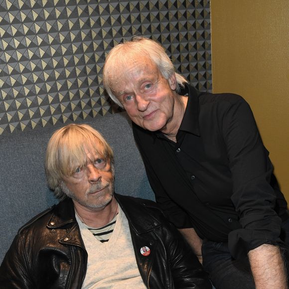 Exclusif - Le chanteur Renaud (Renaud Séchan) et Dave - People au concert de Dave à Bobino à Paris le 18 novembre 2019. © Coadic Guirec/Bestimage (No Web - pour suisse et Belgique)