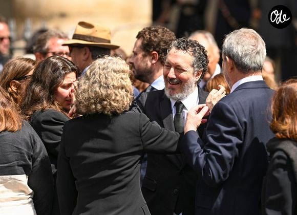 Guillaume Gallienne - Obsèques de Silvita Gallienne (née Baronne Silvita de Posch Pastor) dans l'église Saint-Philippe du Roule à Paris le 9 juin 2026.
Agence / Bestimage
