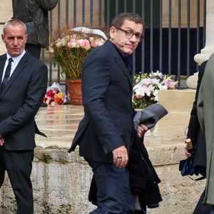 Dany Boon, Patrice Leconte - Obsèques de Michel Blanc en l'église Saint-Eustache à Paris, le 10 octobre 2024. 
© Moreau / Jacovides / Bestimage