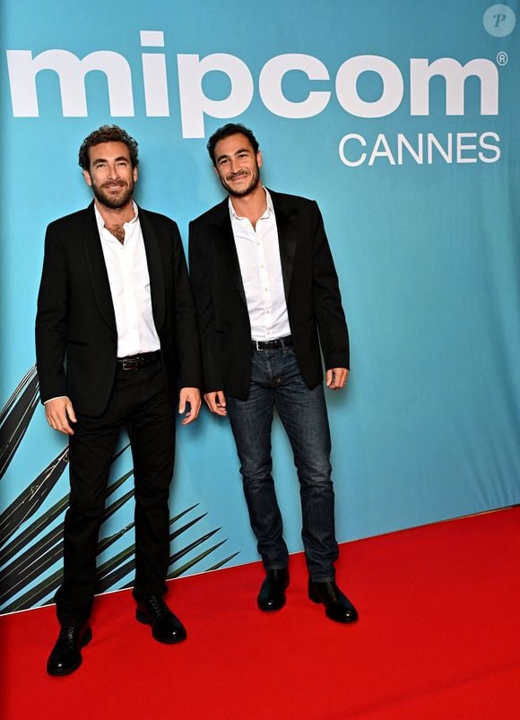 Martin Kretz et Valentin Kretz - Photocall de l'opening party du Mipcom 2023 à l'hôtel Majestic à Cannes le 16 octobre 2023.

© Bruno Bebert / Bestimage