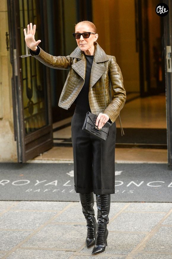 Céline Dion acclamée par ses fans à la sortie du palace Royal Monceau à Paris. Céline Dion fait son grand retour sur scène à Paris avec une série de concerts exceptionnels à la Paris La Défense Arena du 12 septembre au 17 octobre 2026. 
© Marc Ausset Lacroix / Bestimage