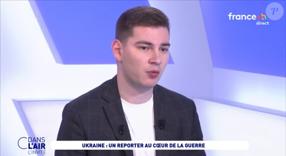 Elle recevait le reporter Cyrille Amoursky au sujet de la guerre en Ukraine. 

Capture d'écran de "C dans l'Air", diffusé sur France 5 le 7 février 2026.