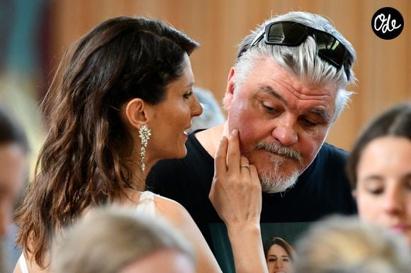 David Douillet soutient sa femme Vanessa pour l'élection de Miss Pays de l’Ain à Saint Rambert en Bugey le 22 juin 2025. © Romain Doucelin / Bestimage