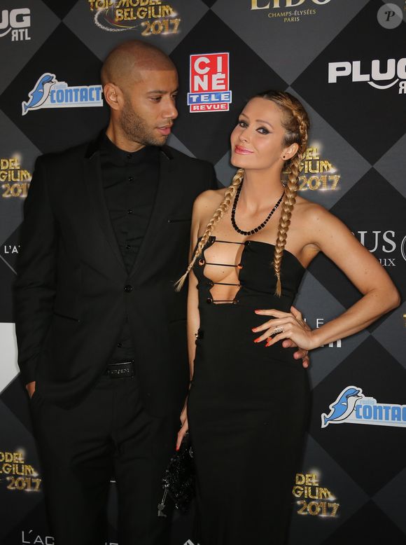 Xavier Delarue et sa femme Tatiana Laurens - Finale de la 13ème édition Top Model Belgium 2017 au Lido à Paris le 18 Décembre 2016. © Marc Ausset-Lacroix /Bestimage