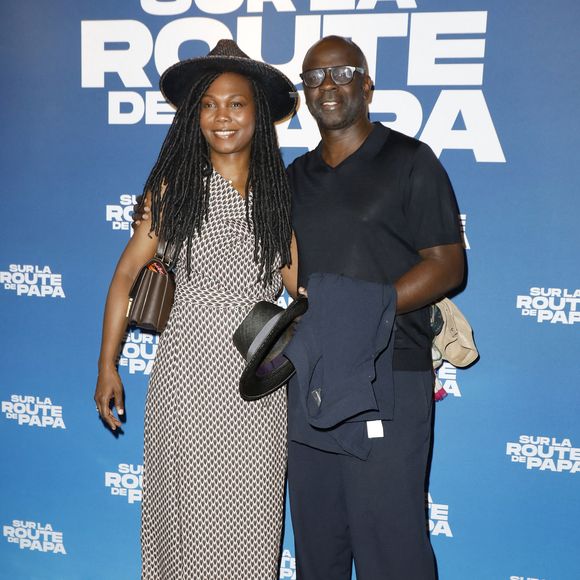 Lilian Thuram et sa femme Kareen Guiock-Thuram - Avant-Première "Sur la Route de Papa" UGC Bercy à Paris le 16 juin 2025. © Marc Ausset-Lacroix/Bestimage