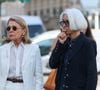 Sa veuve Françoise, l'amour de sa vie pendant 47 ans, a bien sûr fait le déplacement.
Françoise Coulon, femme de Philippe Labro, guest - Arrivées aux obsèques de Philippe Labro en l'église de Saint-Germain-des-Prés à Paris le 13 juin 2025. © Dominique Jacovides - Christophe Clovis / Bestimage