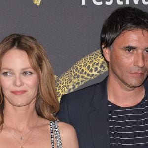 Vanessa Paradis actrice et Samuel Benchetrit réalisateur dans quelques moments à Locarno à l'arrivée, Suisse le 8 août 2017. Photo par Splash News/ABACAPRESS.COM