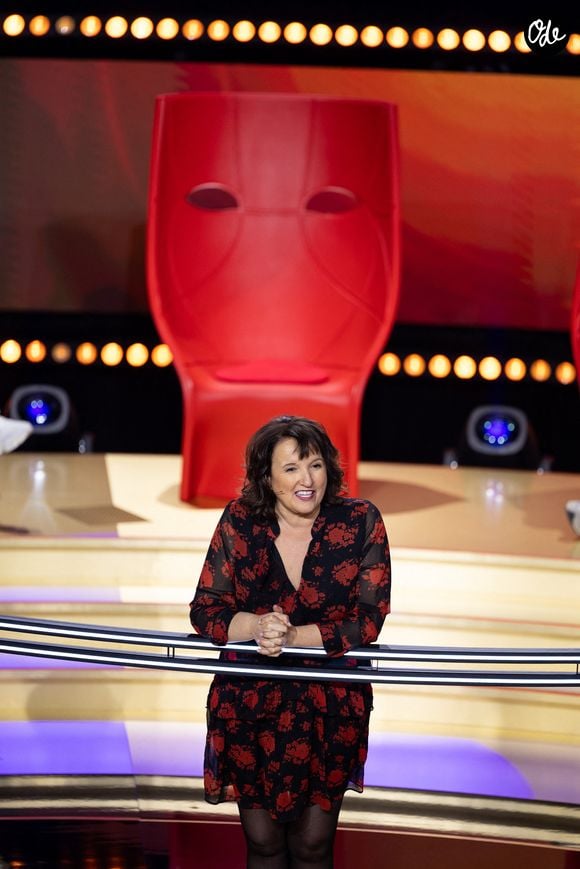 Exclusif - Anne Roumanoff lors de l'enregistrement de l'émission "Qui Ment?" présentée par B.Guillon et diffusée le 23 juillet 2026 sur France 2, à Saint-Denis, Seine Daint-Denis, France, le 24 novembre 2025. © Jeremy Melloul/Bestimage