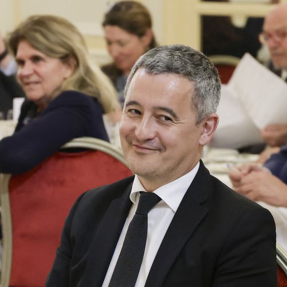 Exclusif - Gérald Darmanin - Les salons de la Maison de l’Amérique latine ont fait salle comble ce mardi 8 avril, réunissant de nombreuses personnalités du monde des affaires, de la culture ou encore de la diplomatie, venues écouter G.Darmanin, ministre d’État, garde des Sceaux, ministre de la Justice, lors d’un dîner du Cercle de la Revue des Deux Mondes. Une soirée exceptionnelle riche en débat ! © Jack Tribeca / Bestimage