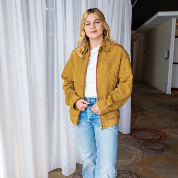Louane Emera - Les candidats de l’Eurovision avaient rendez-vous à Amsterdam aux Pays-Bas pour défendre leurs chansons auprès des fans, le 5 avril 2025 ©Backgrid USA / Bestimage