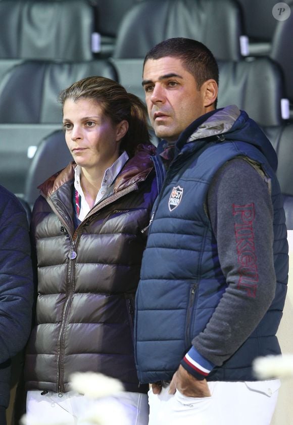 Athina Onassis et son mari Alvaro de Miranda (Doda) - Premier jour du Gucci Paris Masters 2014 à Villepinte, près de Paris, le 4 décembre 2014.